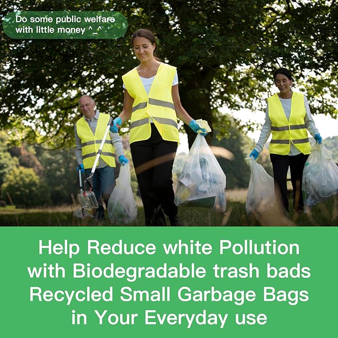 Biodegradable 6 Gallon Trash Bags Unscented