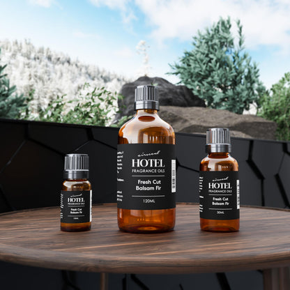 AirScent Fresh Cut Balsam Fir Diffuser Oil - Premium Fragrance Oil for Ultrasonic and Waterless Diffusers and Crafting - 500 mL, 16.9 fl oz Glass Bottle - Christmas Tree Scents - Fall Scents