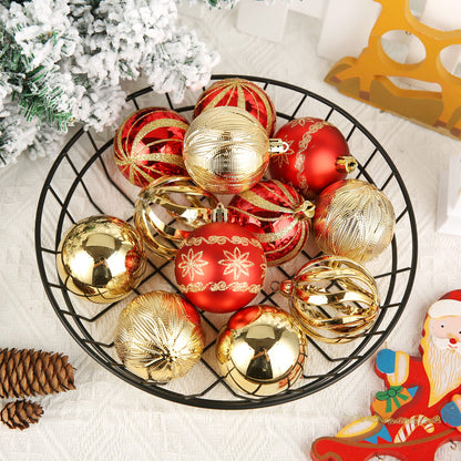 Christmas Ball Ornaments, 30 pcs 2.36" Shatterproof Baubles Set Red and Gold for Xmas Tree Decorations, Hanging Ornaments for Wedding Party
