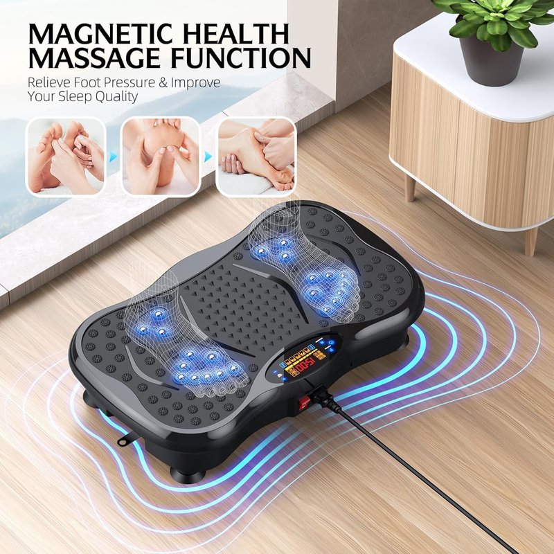 Vibration Massage Pillow - Ergonomic Design for Neck and Back Relief | Soft Fabric, Portable
