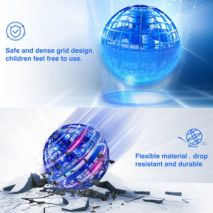Ciniffo Flying Orb Ball 2025, Hand Controlled Boomerang Spinner Mini Drone Cosmic Globe Toy, Cool Toys Gift for 6 7 8 9 10+ Year Old Boys Girls Teens Outdoor Toys(Blue)