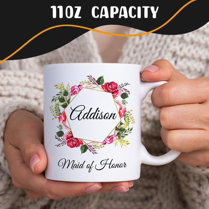 Giftbees Personalized Coffee Mug, Custom Picture Text or Logo Ceramic Mug, Customized Gift for Men & Women, Taza Personalizada with Photo and Words, Customizable 11 Oz Tea Cup | White