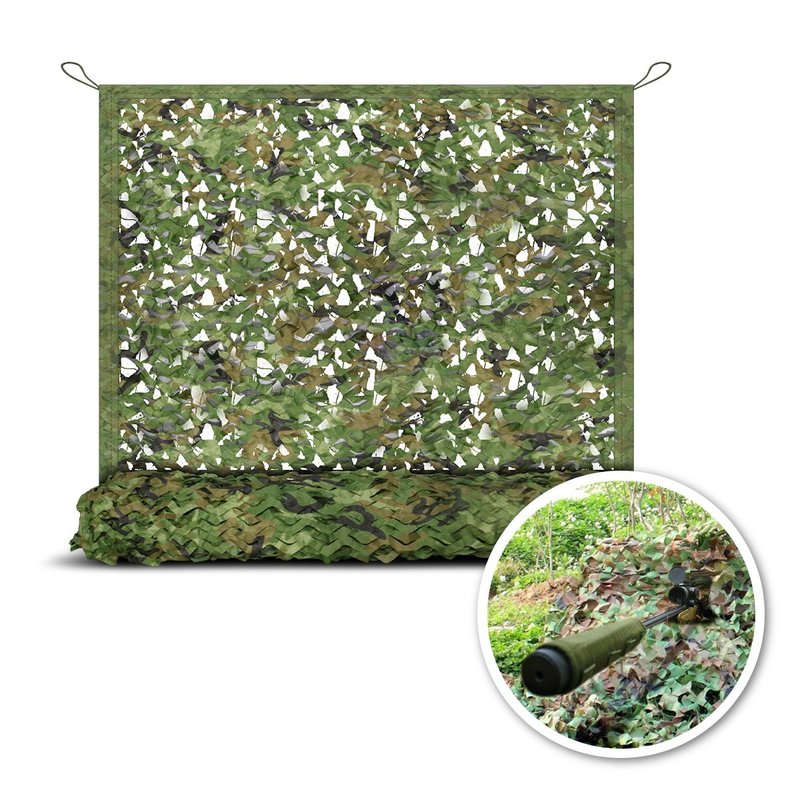 Camo Netting, Camouflage Mesh Netting for Hunting Blinds, Woodland Mesh Perfect Camonetting for Camping Shooting Hunting, Military Theme Party Decoration Sun Shade Outdoor 13x5ft