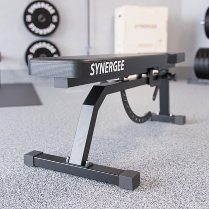 Synergee Adjustable Incline Workout Bench. Weight Bench for Dumbbell & Barbell Press Exercises & Workouts. Great for Commercial, Garage and Home Gym.