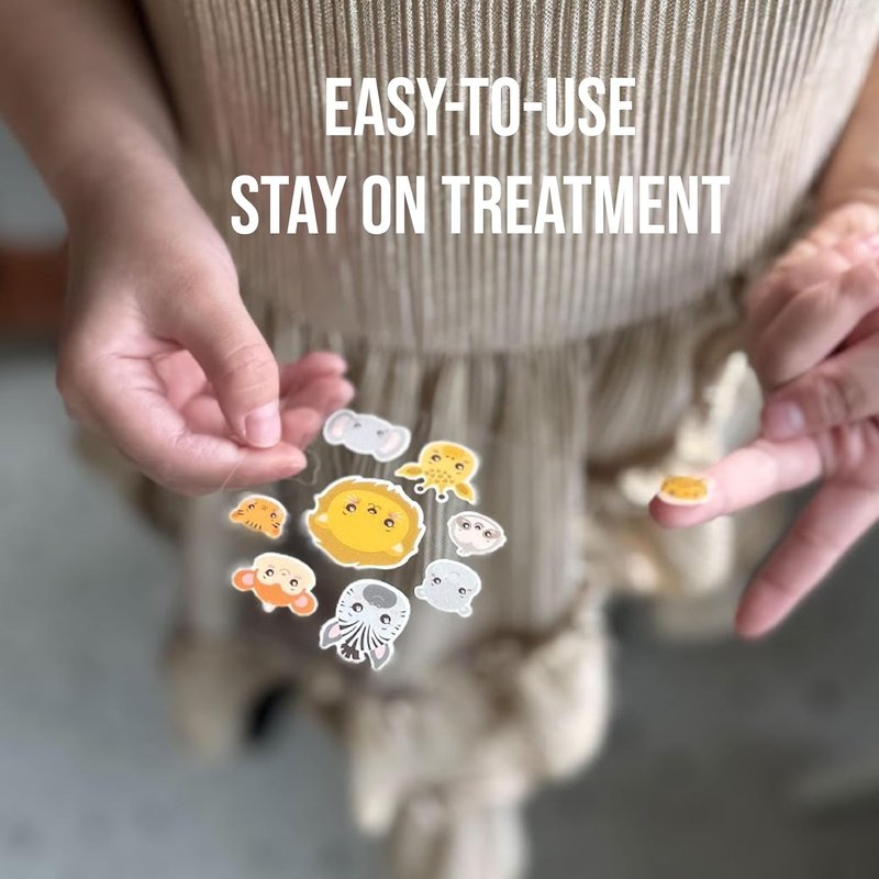 Mosquito Bite Relief Patches for Kids | Safari Animal Design - Effective Anti-Itch Solution for Summer Adventures