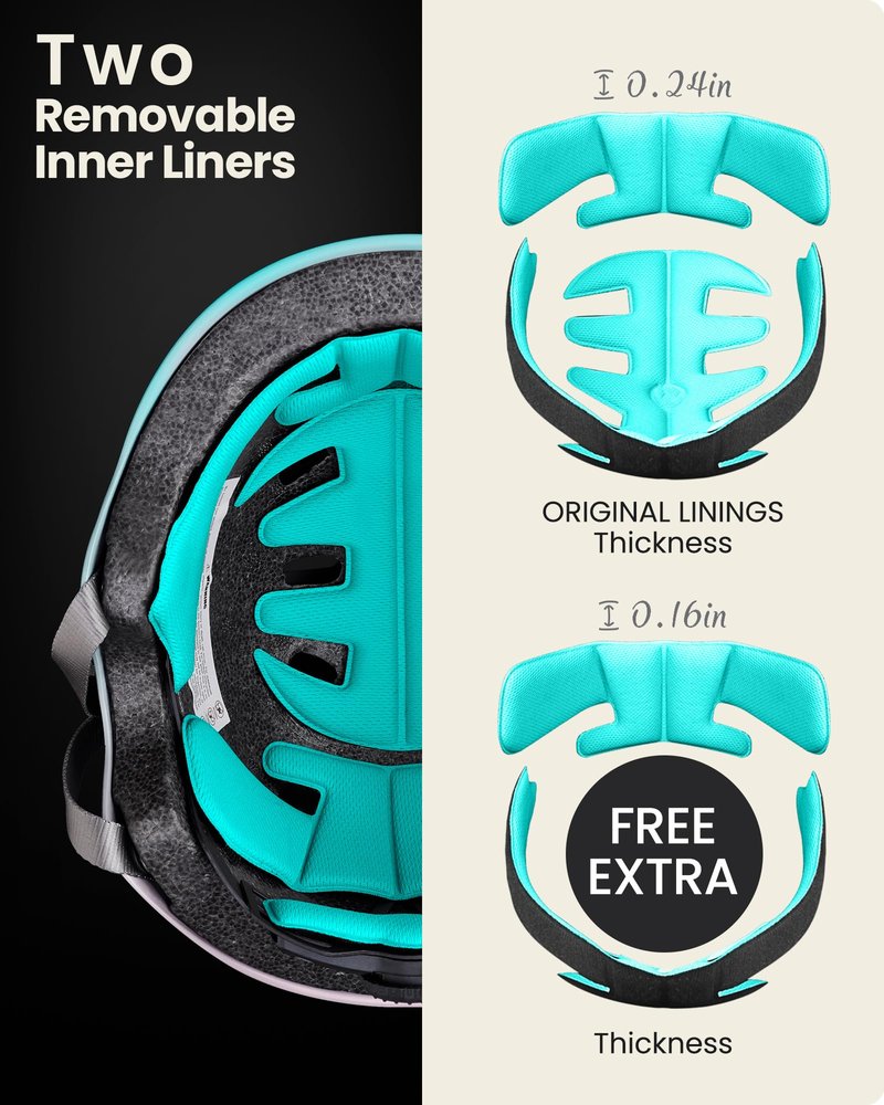 OutdoorMaster Skateboard Cycling Helmet - Two Removable Liners Ventilation Multi-Sport Scooter Roller Skate Inline Skating for Kids, Youth & Adults - L - Fuschia Teal