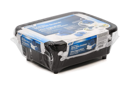 Camco Mini Dish Drainer and Tray - Fits RV Sinks and Small Counter Spaces - Durable Heavy-Duty Construction - Black (43512)