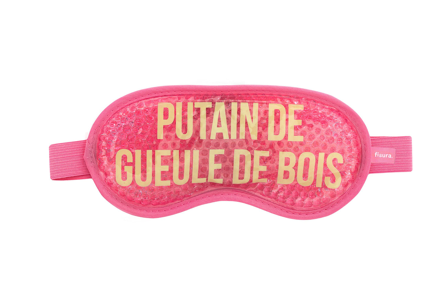 FISURA - Eye Mask Gel Eye Mask for Puffy Eyes and Dark Circles Sleep Mask Dimensions: 18.5 cm x 9 cm (Cater FR, Pink)