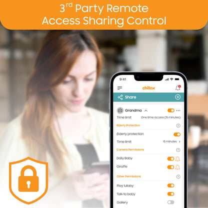 CHILLAX Giraffe Pro Max Baby Monitor – Video Baby Monitor with Full HD 1080p Camera and 5” 720P Video Parent Unit, Privacy Protection Switch, Auto Dimming LED, Gooseneck, 2-Way Audio, Night Vision