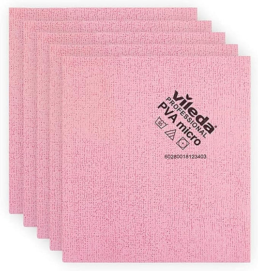 Vileda 143586 Micro Cleaning Cloth, 5 Pieces, 38x35 cms