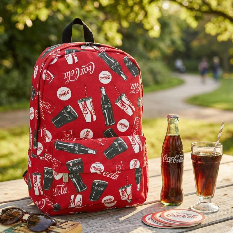 Wondermolly Coca-Cola Drinks Backpack in Polyester Material