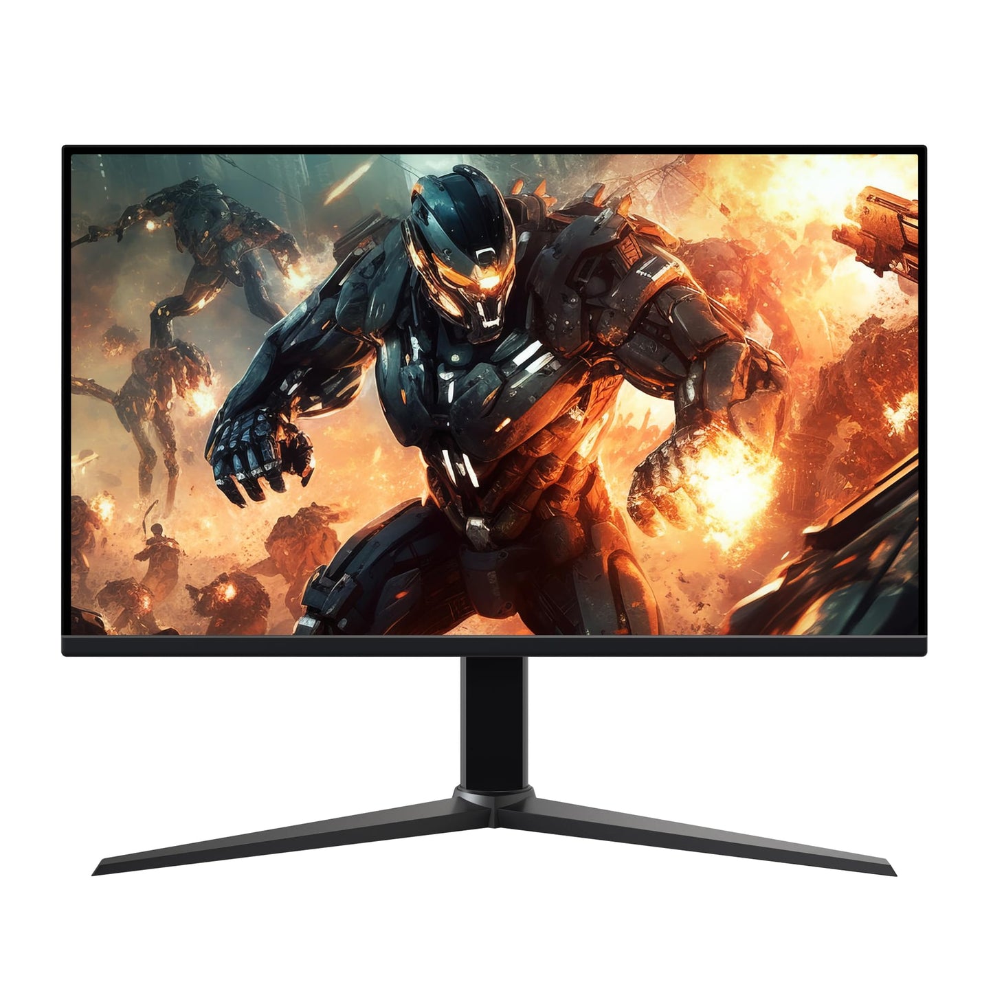 Amazon Basics 24 in Monitor, FHD 1080P, Max 100Hz, VESA Compatible, Built-in Speakers, Black