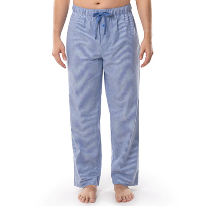 Fruit of the Loom Men's Woven Sleep Pajama Pant, Blue Stripe, 5X-Large