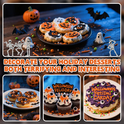 Edible Halloween Pumpkin Sprinkles,Orange Pearls Mix White Ghost,130g/4.58oz,Black Bat Monster,Pearls and Jimmies Mixed,Perfect for Cake Decorations, Baking, Ice Cream, Cookies, Cupcake Topper,Halloween Thanksgiving Children's Party Supplies