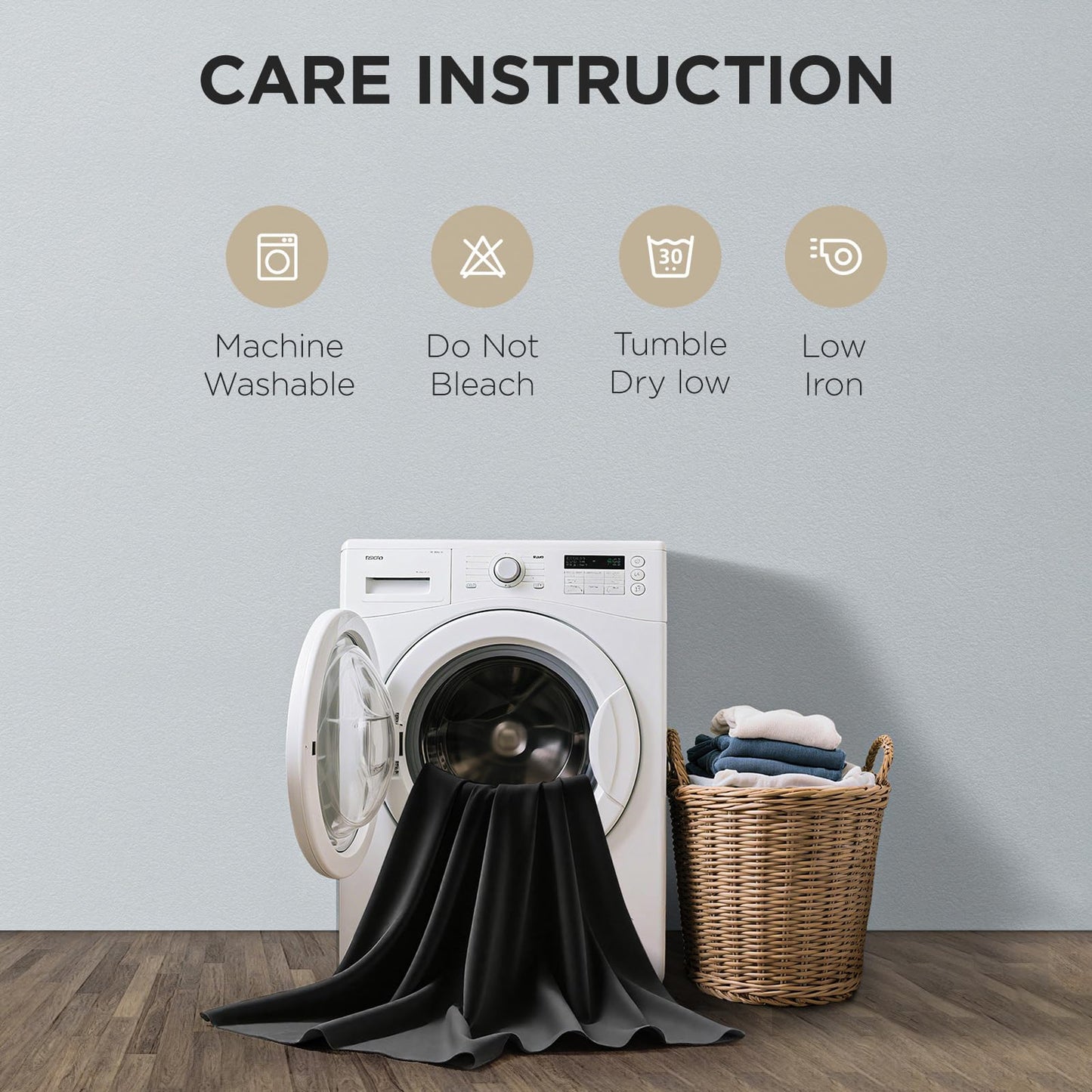 Joydeco 84 Inch Blackout Curtains for Bedroom - Thermal Insulated Room Darkening Light Blocking Curtains with Grommets, Noise Reducing & Wrinkle-Free Drapes for Living Room Windows, 2 Panels