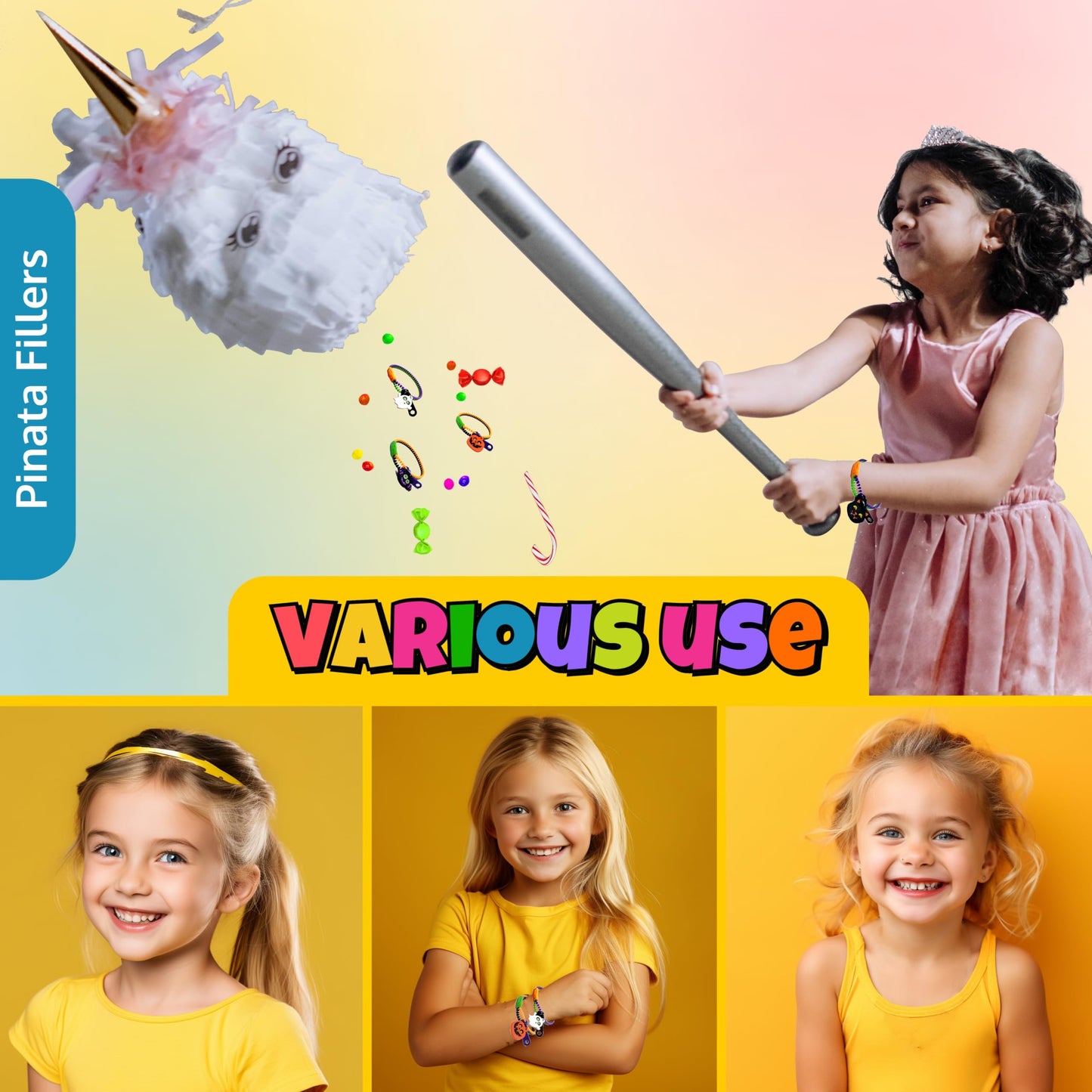 UpBrands 24-Pack Halloween Bracelets for Kids – Zipper Fidget Toys, Small Goodie Bag Stuffers, Party Favors, Trick-or-Treat Giveaways & Prizes
