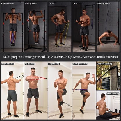 Ally Peaks Pull Up Assistance Bands System,Up to 410 lbs Assistance, Resistance Bands,Adjustable and Replaceable Pull Up Assist Band,Assisted Pull Up Resistance Bands for Pull Up Assist Push Up Assist