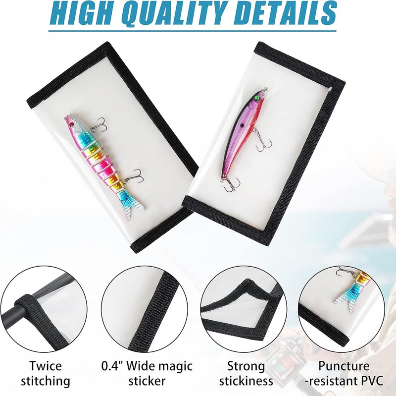 Fishing Lure Wraps - Durable Clear PVC Covers for Safe Bait Storage | 5/10 Pack
