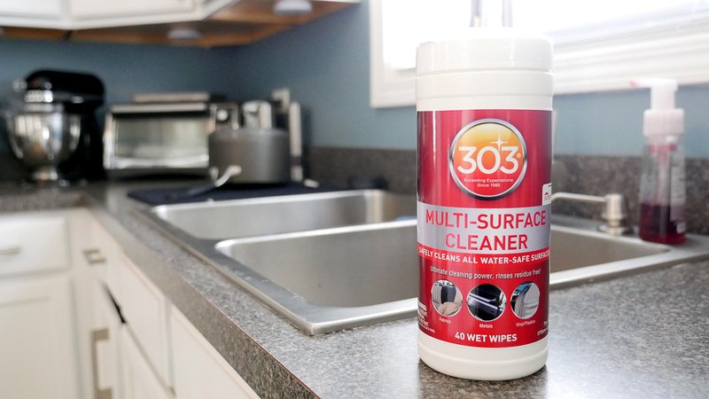 303 Products 30220-6PK 303 Multi Surface, All Purpose Cleaner Wipes, 40 Towelettes, Pack of 6