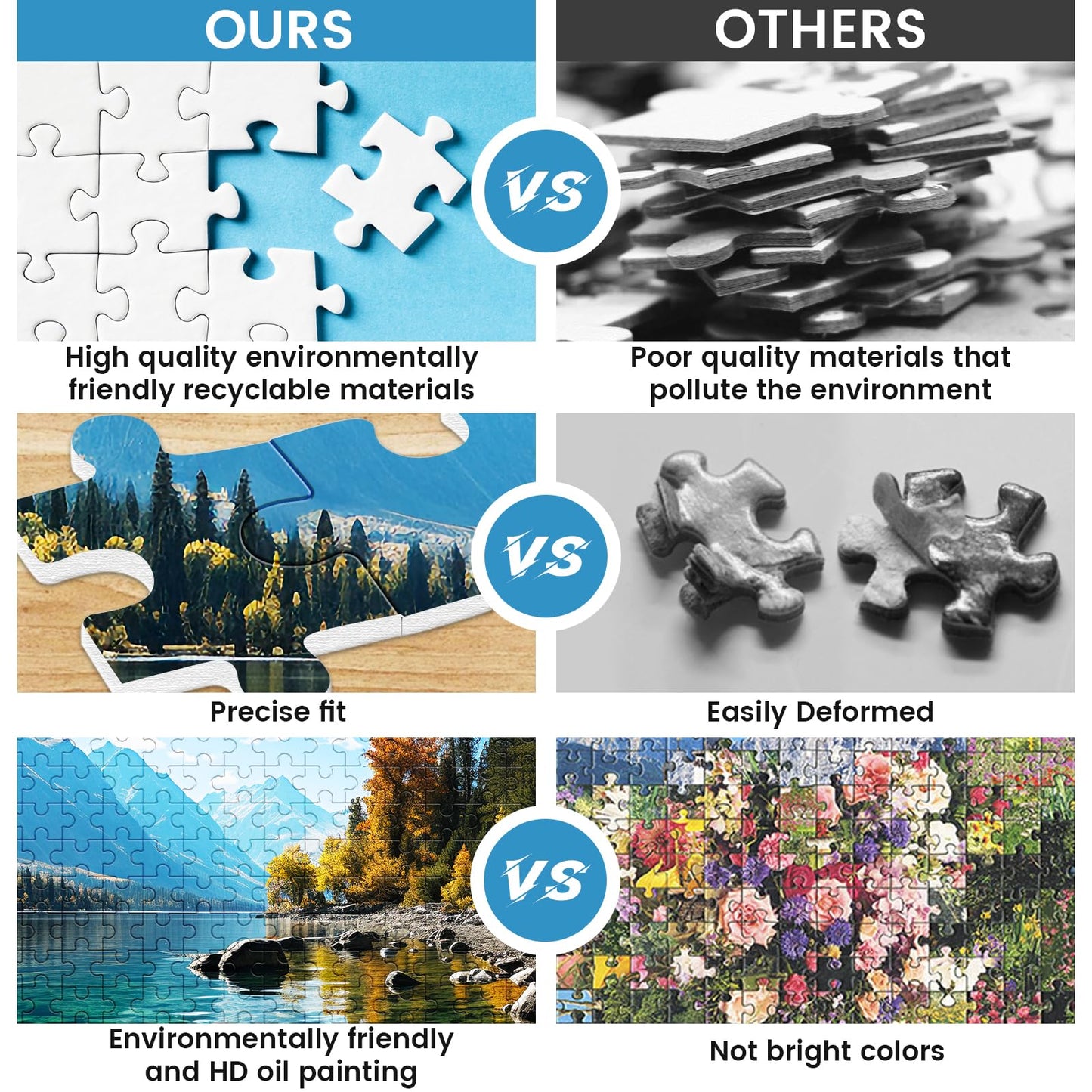 VOLUVOLU 500 Piece Puzzle for Adults, Jigsaw Puzzle,Glacier Park Jigsaw Puzzles 500 Pieces Birthday Party for Family Kids and Adults Funny Puzzle