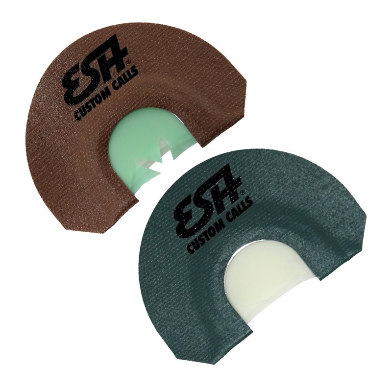 ESH Turkey Mouth Calls 2-Pack – Shade Mountain Special & True Two Diaphragm Calls – Raspy & Clear Hen Sounds for Realistic Turkey Calling