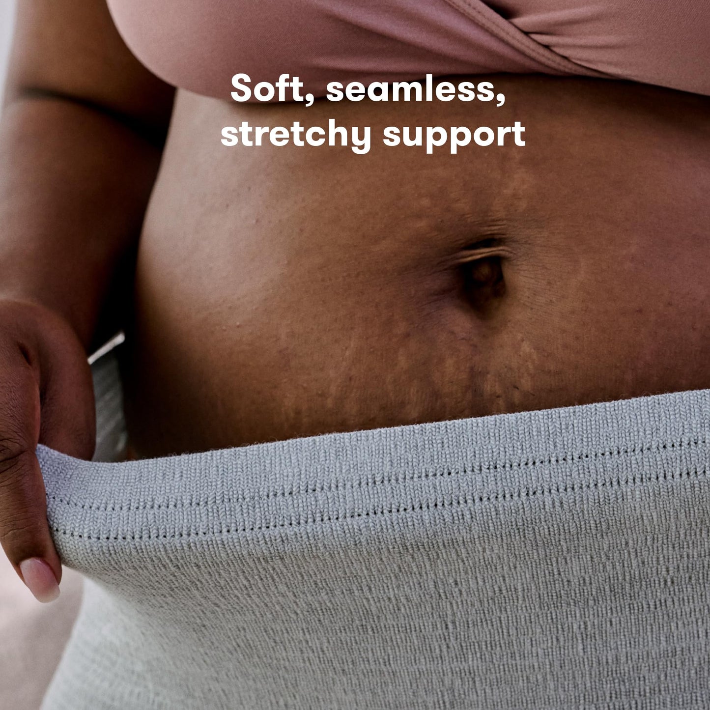 Frida Mom Women's Postpartum Underwear, Disposable Boyshort Underwear, Seamless with Stretchy Support, Postpartum Essentials, Size Regular (Waist 28"-42" Stretched), 8 Count, Grey