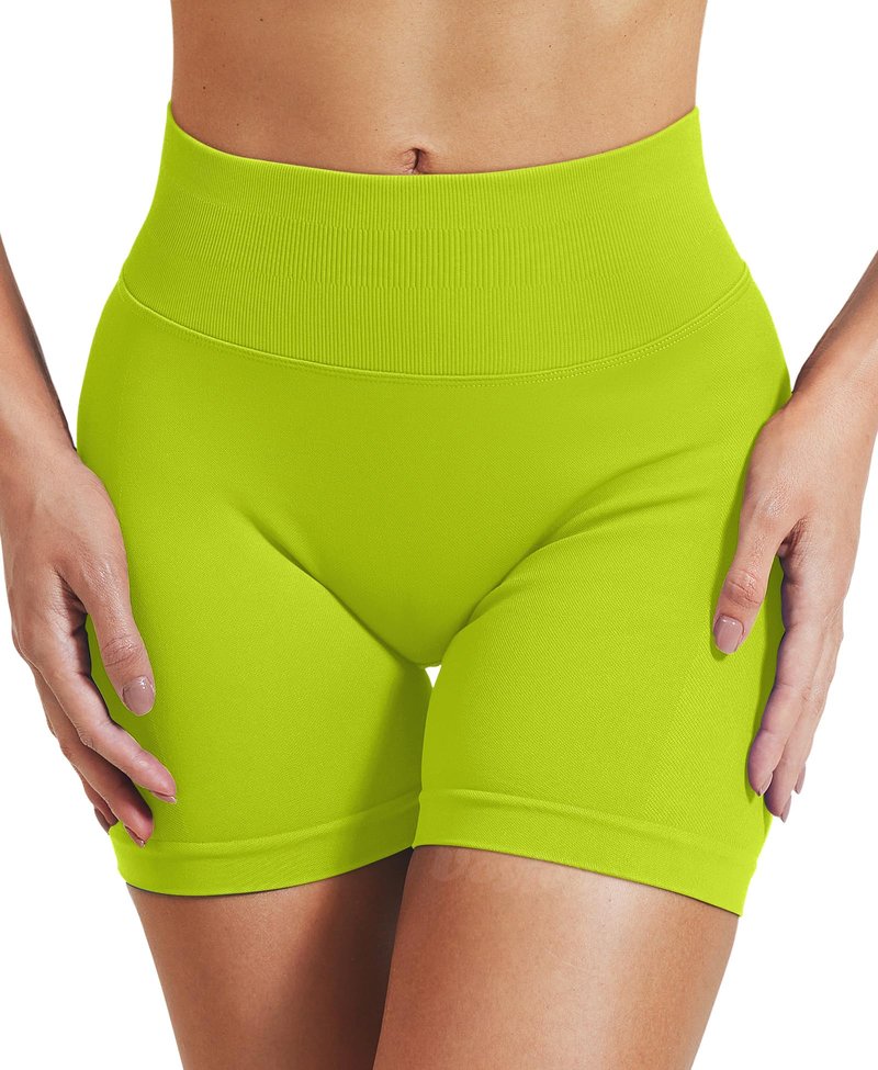 VOYJOY Women Workout Impact Shorts 2.5"/ 3.6"/ 4.5"/ 6" Scrunch Butt Lifting Gym Seamless Booty Biker Shorts