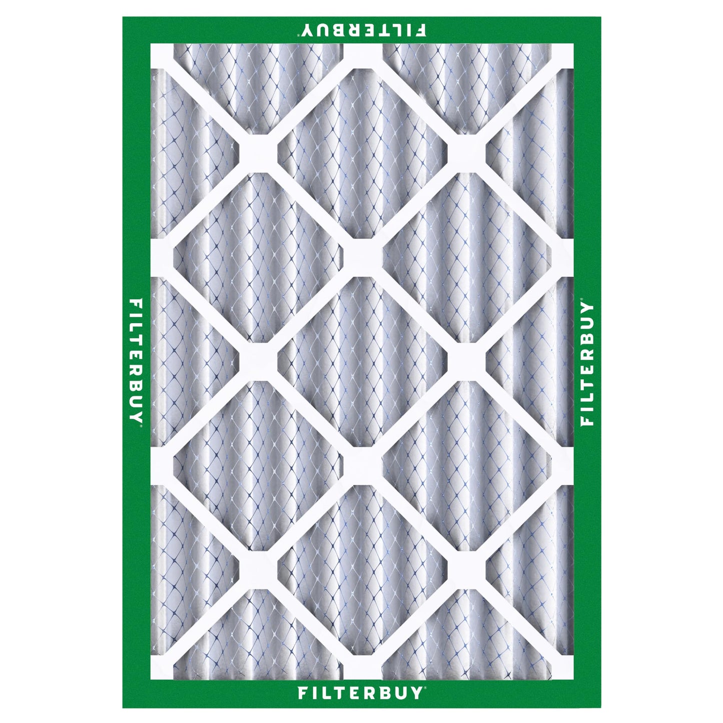 Filterbuy 18x20x4 Air Filter MERV 8 Essential Dust & Allergy Defense (2-Pack), Electrostatic Pleated HVAC AC Furnace Filters Replacement, Made in USA (Actual Size: 17.50 x 19.50 x 3.63)