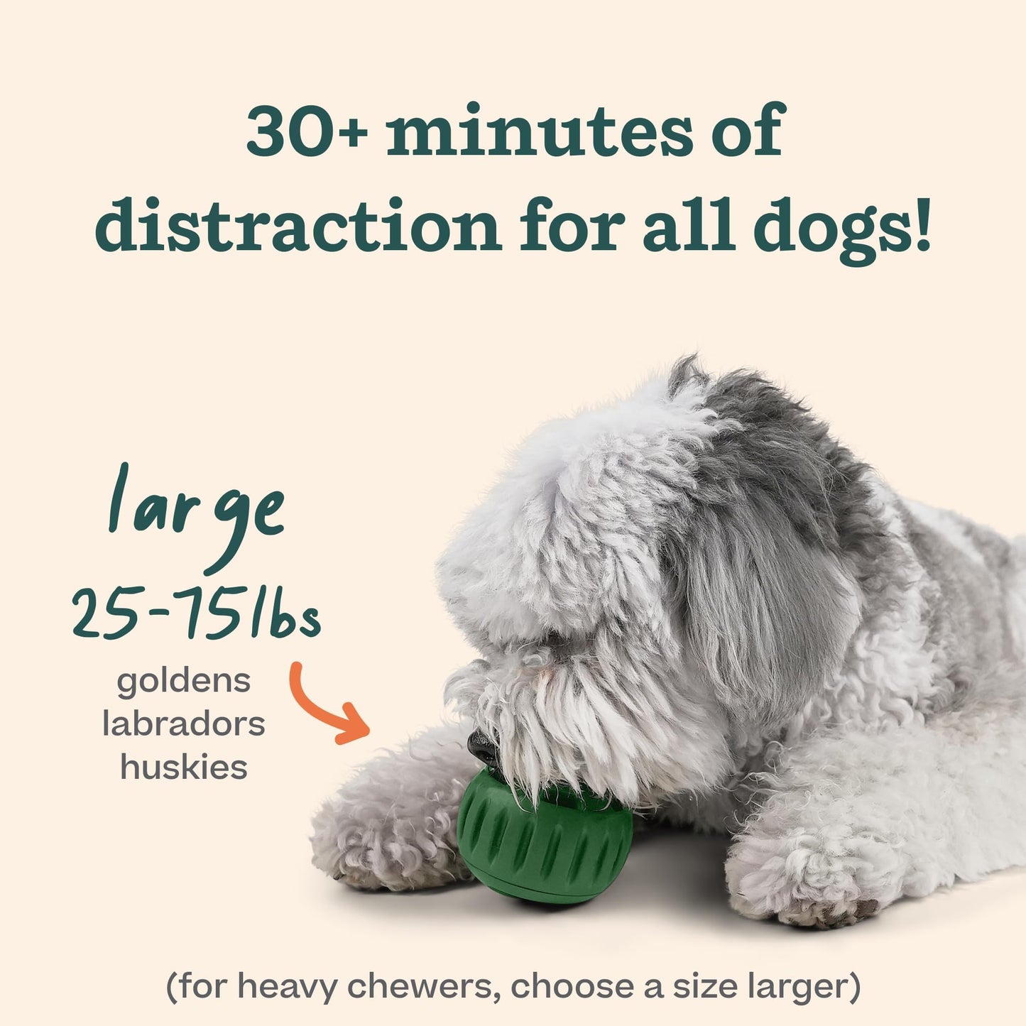 WOOF Pupsicle - Long-Lasting Interactive Dog Toy to Keep Your Pup Busy and Distracted - Safe for Dogs - Low-Mess Design - Dog Toys for Medium and Large Dogs 25-75 lbs