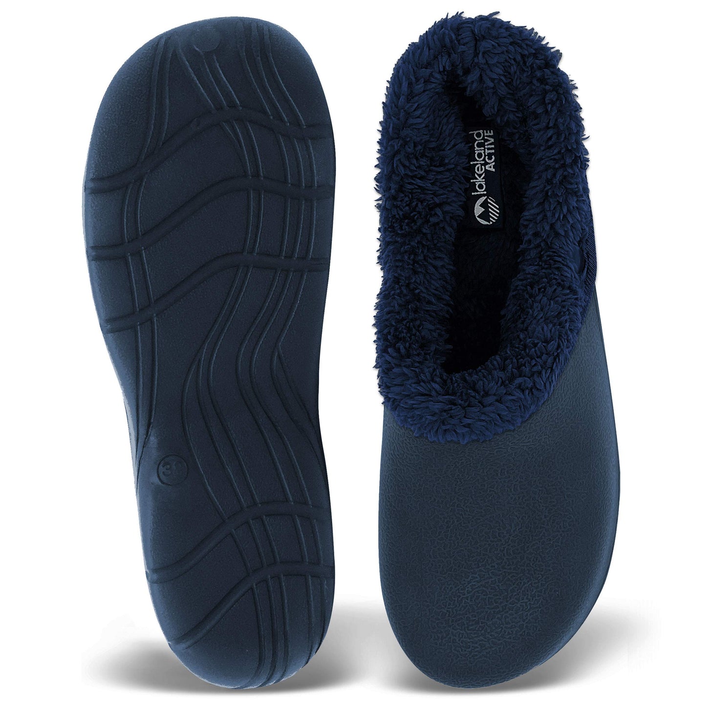 Lakeland Active Lorton Men's Fleece Lined Garden Clogs - Oxford Blue - 9 UK