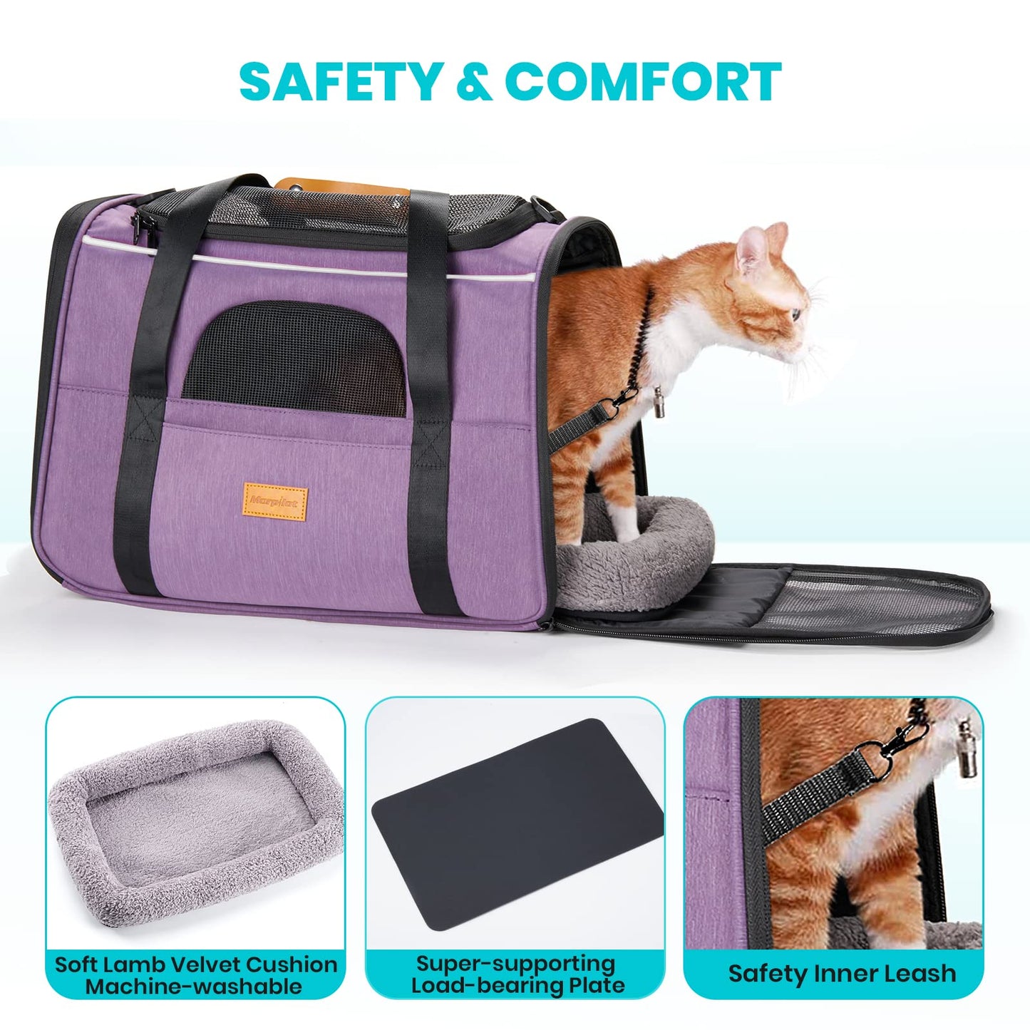 Morpilot Breathable Mesh Small Animal Carrier with Travel Cage and Water Bottle for Hamster, Guinea Pig, Rat, Sugar Glider, Hedgehog, Squirrel - Pink