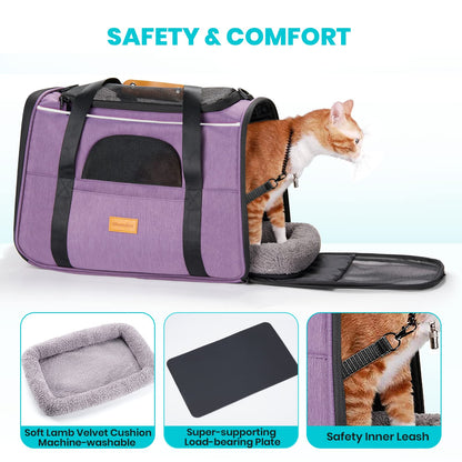 Morpilot Breathable Mesh Small Animal Carrier with Travel Cage and Water Bottle for Hamster, Guinea Pig, Rat, Sugar Glider, Hedgehog, Squirrel - Pink