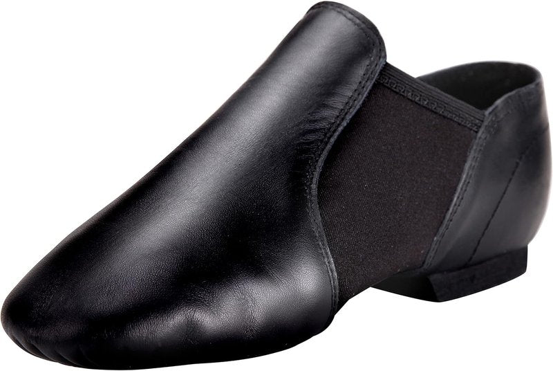 Unisex Leather Jazz Dance Shoes - Comfortable Slip-On Design for Men & Women