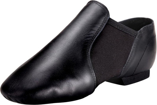Unisex Leather Jazz Dance Shoes - Comfortable Slip-On Design for Men & Women