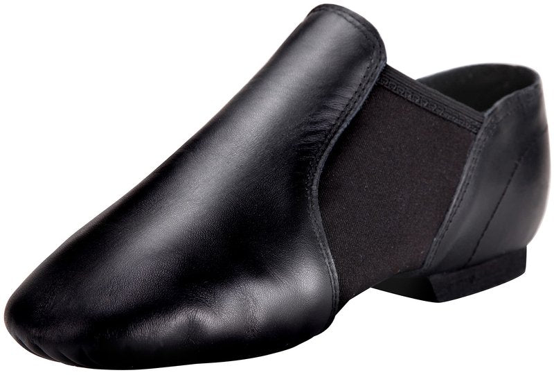 Linodes (Tent Leather Upper Jazz Shoe Slip-on for Women and Men's Dance Shoes Black 10.5M