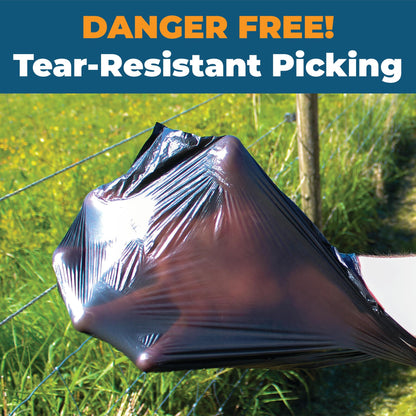 Pack of Dog Poo Bags - 500 x Dog Waste Bags - Black with Tie Handles