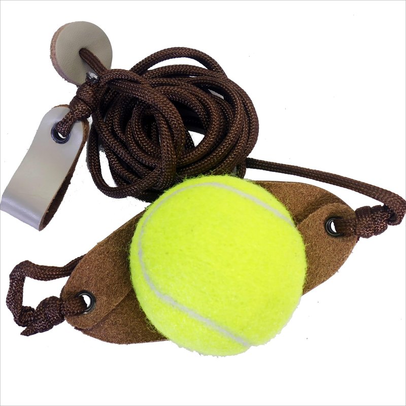 Old-Fashioned Slingshot Rock Sling Tennis Ball Thrower Shepherds Sing (1pack)