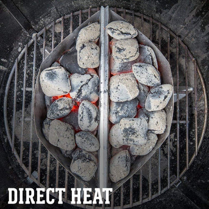 GFTIME 7403 Charcoal Baskets for Weber 47/57/67cm Charcoal Grills, Charcoal Briquette basket for Weber Kettle, One Touch and Master Touch series, Coal Fuel Holders for other Charcoal Grills. 2 Pack