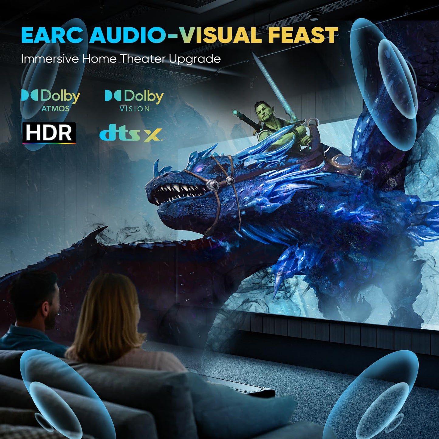 10K 8K HDMI Cable, 1.5FT, 3.3FT, 6.6FT, 10FT, 16FT, 20FT, 25FT Heavy Duty High-Speed Braided HDMI Cable, Professional HDMI Cord, 48Gbps, 4K@120Hz, 8K@60Hz, HDR, DTS:X, HDCP 2.2/2.3