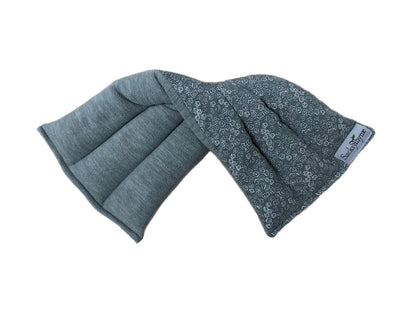 SacksyThyme Microwave Heating Pad for Cramps, Back, Neck, Shoulders, Leg Pain - Reusable Heat Pack, Hot Moist Microwavable Therapy Pack - Unscented Flaxseed Hot Compress Made in USA (Size: 12" x 7")