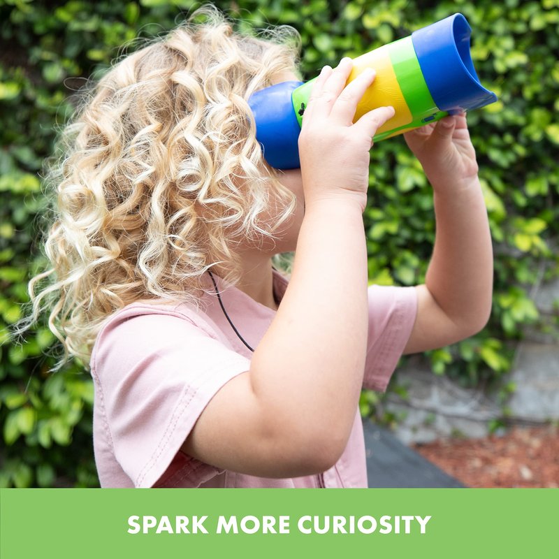 Educational Insights GeoSafari Kidnoculars - Toy Binoculars for Kids, Outdoor Toys for Kids Ages 4-8, Toddler Camping and Nature Toys, Lightweight Binoculars with Neck Strap, Bird Watching Gear