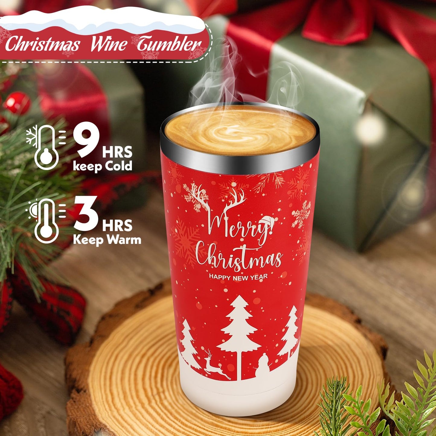 Christmas Gifts Basket for Women, Xmas Self Care Spa Gift Set for Mum, Wife, Best Friend, Sister, Coworkers, Teacher, Nurse, Secret Santa Gifts Box Set Christmas Tumbler