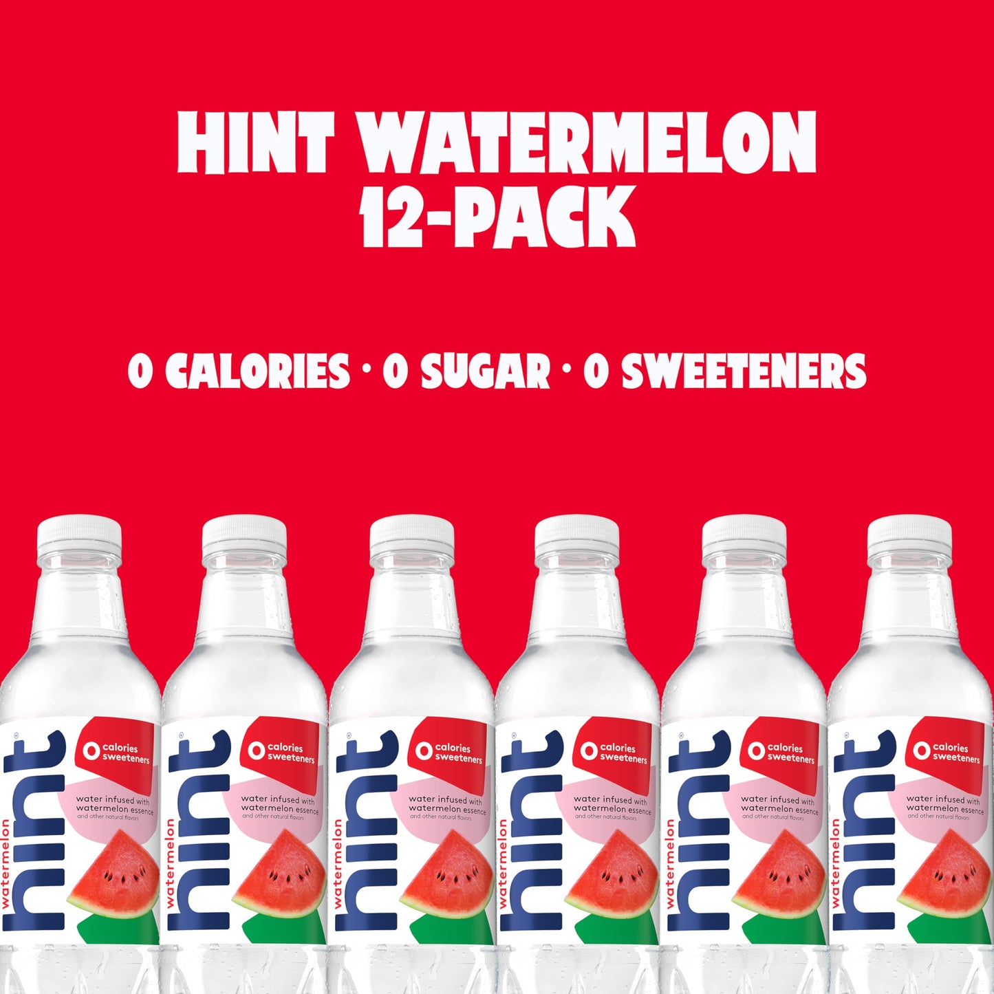 Hint Bottled Water, Crisp Apple and Watermelon - Purified Flavored Water with Zero Calories, Sugar Free, Natural Flavors - 16 Fl Oz (Pack of 24)