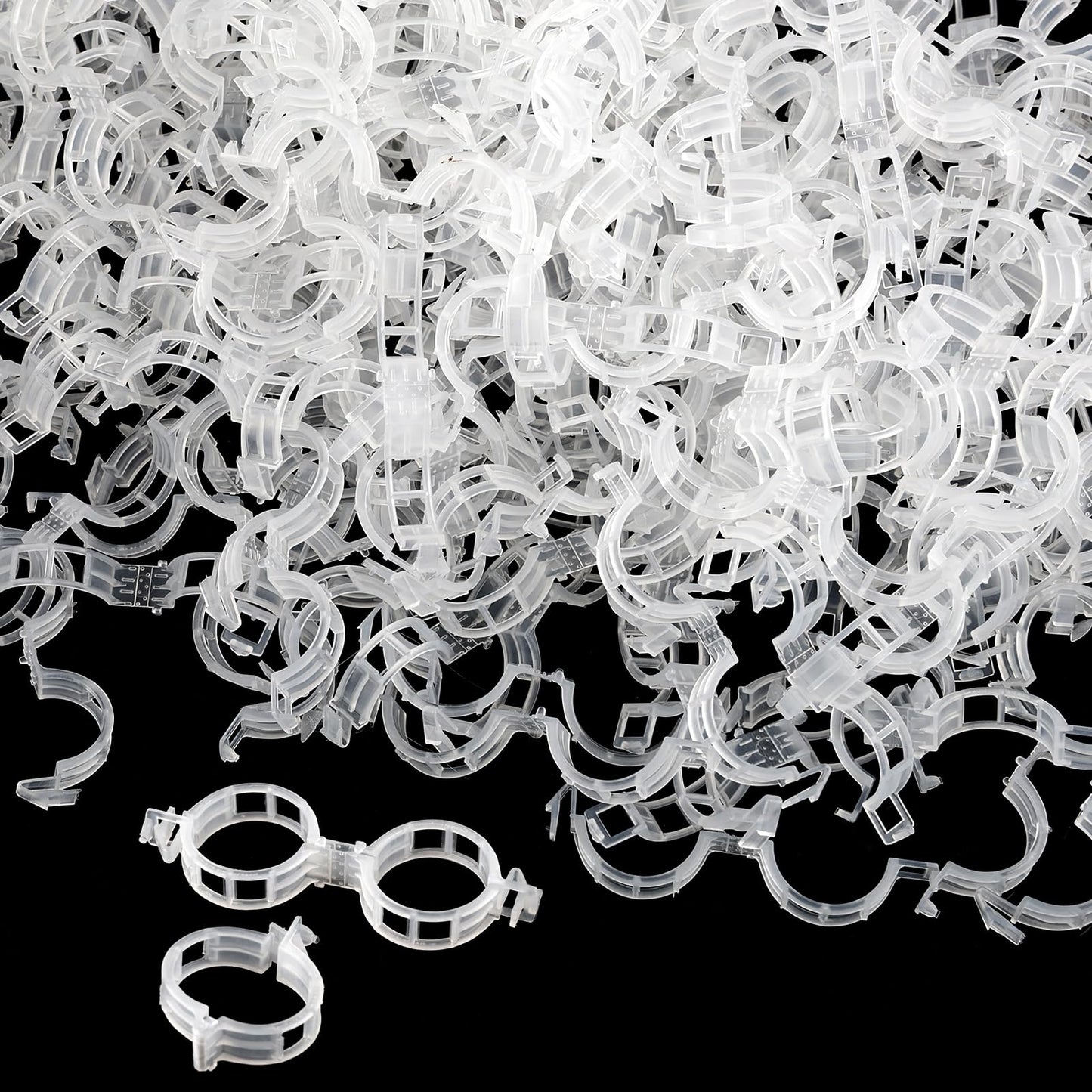 300 Pcs Plant Clips for Climbing Plants, Tomato Clips for Support, Plastic Garden Clips for Plants Grape Vine Vegetables Make Plant Grow Upright