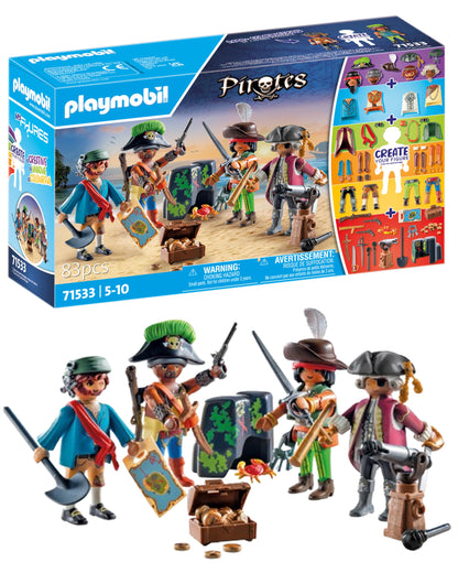Playmobil 71533 My Figures: Pirates, figures collection, fun imaginative role-play, playsets suitable for children ages 4+