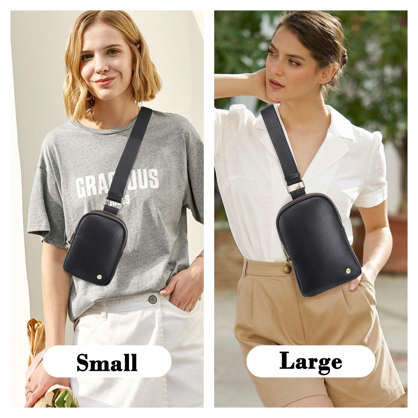 INICAT Anti Theft Crossbody Bags for Women Travel Small Sling Bags Cross Body Bag Purses for Woman