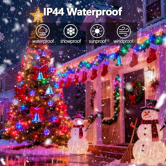 BHCLIGHT 240LED Christmas Voice Control String Lights Multicolor