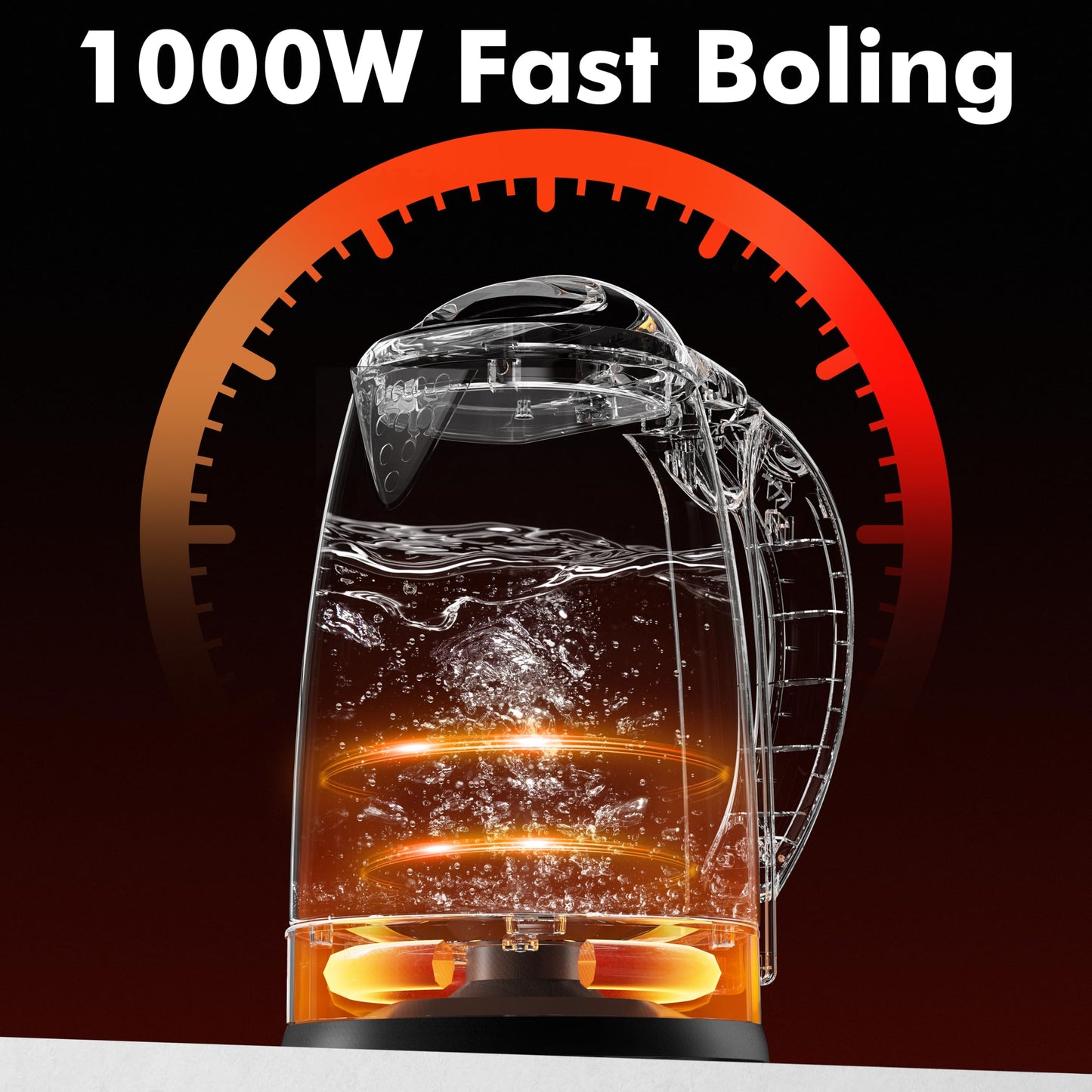 DEZIN Electric Kettle Upgraded, BPA Free 2L Stainless Steel Tea Kettle, Fast Boil Water Warmer with Auto Shut Off and Boil Dry Protection Tech for Coffee, Tea, Beverages