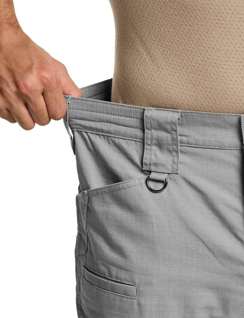 CQR Men's Tactical Pants, Water Resistant Ripstop Cargo Pants, Lightweight EDC Work Hiking Pants, Outdoor Apparel, Duratex Mag Pocket Stone, 42W x 32L