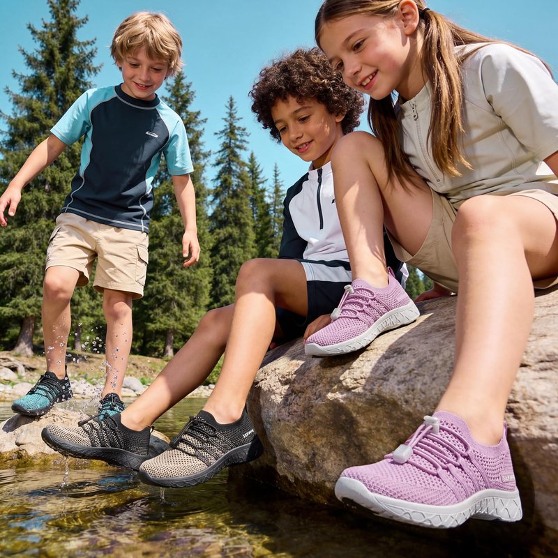 SEEKWAY Hiking Water Shoes for Kids and Toddler - Quick Dry Aqua Shoes and Barefoot for Surf Swim Beach Pool Kayak Sport Accessories, Camping Essentials Non-Slip for Boys Girls Sizes